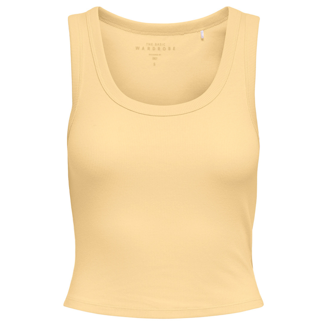 ONLY Žuta Ženska Majica ONLEASY S/L TANK TOP CS JRS